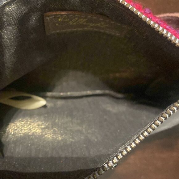 Anthropologie Miss Albright J Monogram Wristlet Embroidered - Picture 6 of 7